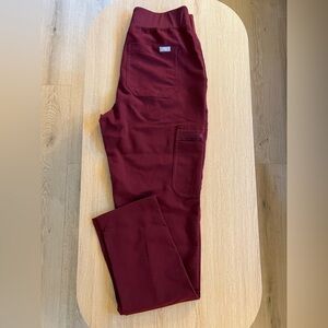 FIGS Burgundy High Waisted Yola Skinny ST